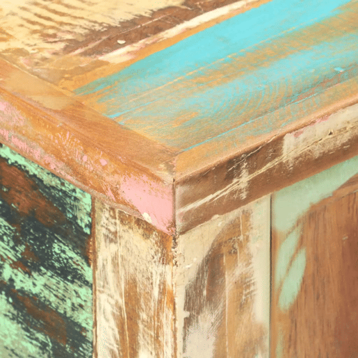 Mesa Consola - Mesa De Entrada 120x40x75 cm madeira recuperada maciça