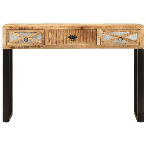 Mesa Consola - Mesa De Entrada 110x30x76 cm madeira de mangueira maciça