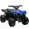 AIYAPLAY Quadriciclo Elétrico para Crianças 6 V Quadriciclo para Crianças de 3-8 Anos com Velocidade até 3u202Fkmh Faróis e Música 70x42x45 cm Azul
