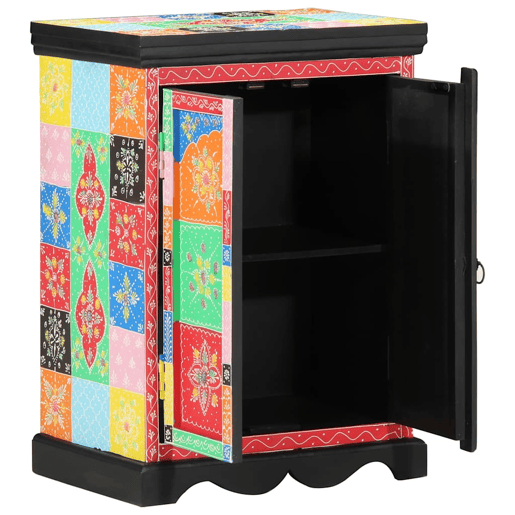 Mesa Consola - Mesa De Entrada Multicolor 50 x 30 x 75 cm Madeira de mangueira maciça