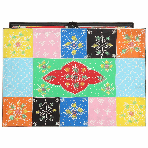 Mesa Consola - Mesa De Entrada Multicolor 50 x 30 x 75 cm Madeira de mangueira maciça