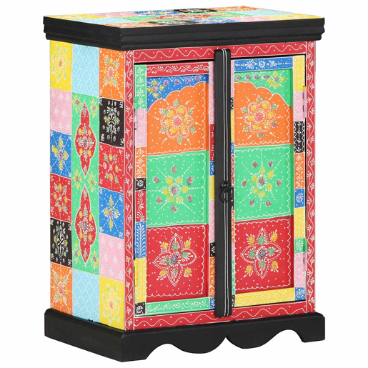 Mesa Consola - Mesa De Entrada Multicolor 50 x 30 x 75 cm Madeira de mangueira maciça