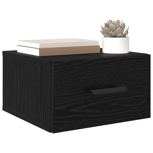 Mesa De Cabeceira - Mesinha De Cabeceira Carvalho preto 35 x 35 x 20 cm
