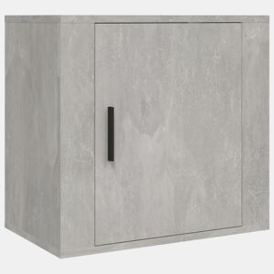 Mesa De Cabeceira De Parede Mesinha De Cabeceira - 50x30x47 cm cinzento cimento