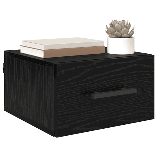 Mesa De Cabeceira - Mesinha De Cabeceira Carvalho preto 35 x 35 x 20 cm