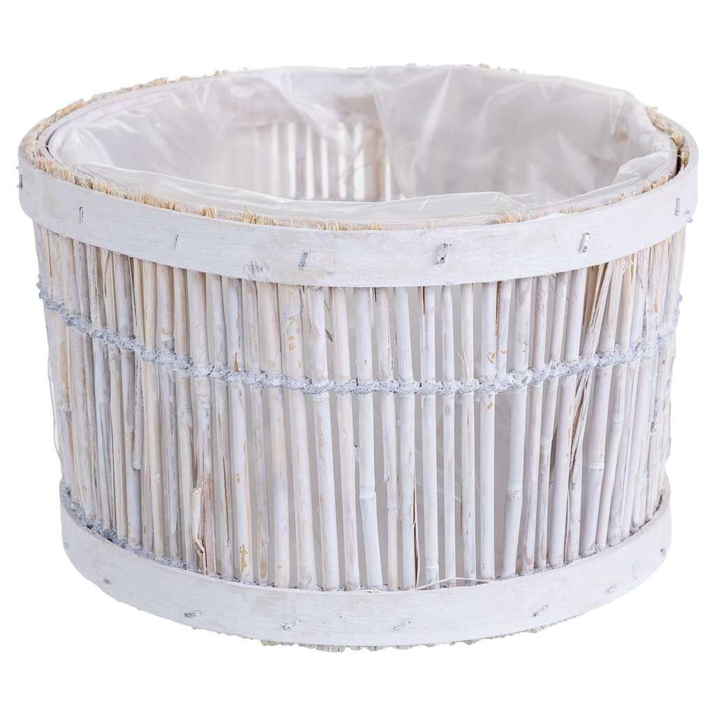 Cesto de bambú redondo
