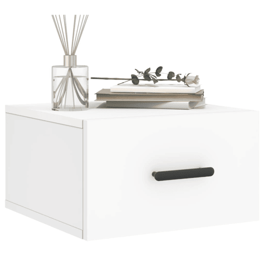 Mesa De Cabeceira De Parede Mesinha De Cabeceira - 35x35x20 cm branco