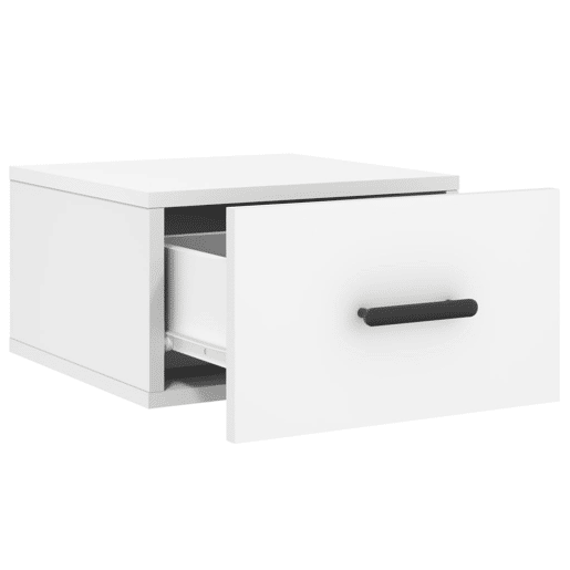 Mesa De Cabeceira De Parede Mesinha De Cabeceira - 35x35x20 cm branco