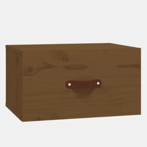 Mesa De Cabeceira De Parede Mesinha De Cabeceira - 40x29,5x22 cm castanho mel