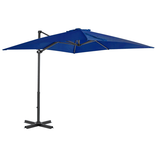 Guarda-sol deslocado e poste de alumínio 250 x 250 cm azul celeste 02_0008547