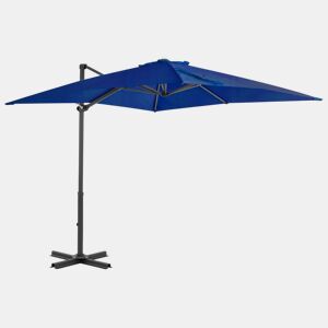 Guarda-sol deslocado e poste de alumínio 250 x 250 cm azul celeste 02_0008547