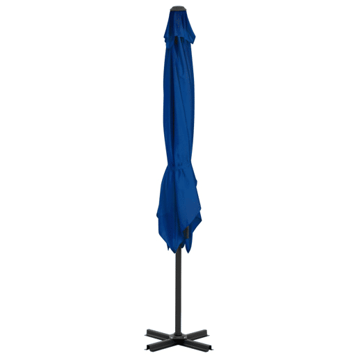 Guarda-sol deslocado e poste de alumínio 250 x 250 cm azul celeste 02_0008547