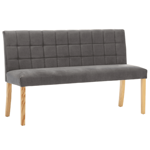 Banco banco 140 x 56 x 86 cm veludo cinza 02_0010902