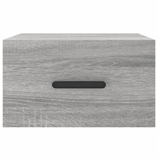 Lote de 2 Mesas De Cabeceira de parede - Mesinhas De Cabeceira 35x35x20 cm cinzento sonoma