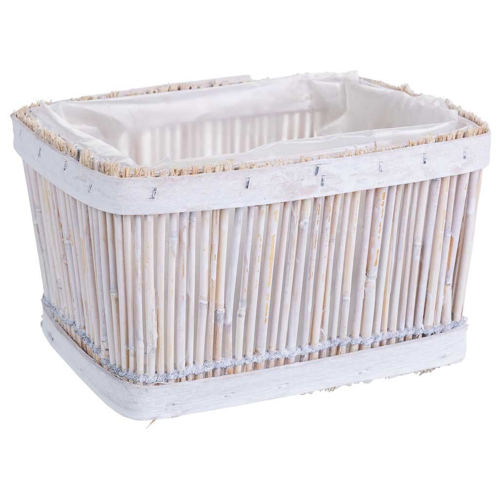 Cesto de bambú cuadrado