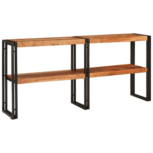 Mesa Consola - Mesa De Entrada Castanho 160 x 33 x 75 cm Madeira de acácia maciça