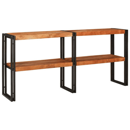 Mesa Consola - Mesa De Entrada Castanho 160 x 33 x 75 cm Madeira de acácia maciça