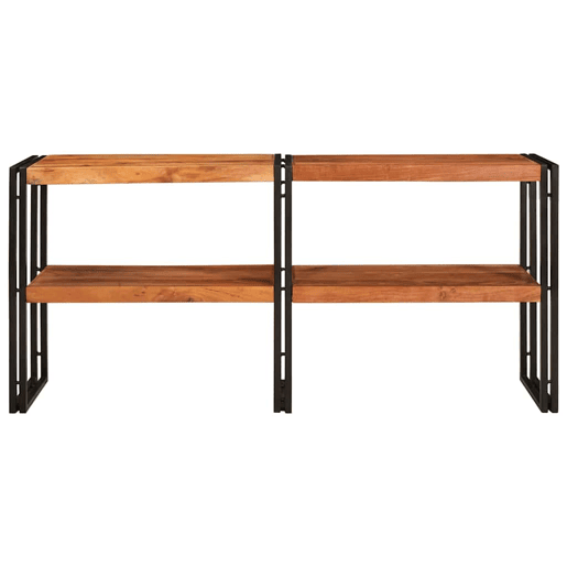 Mesa Consola - Mesa De Entrada Castanho 160 x 33 x 75 cm Madeira de acácia maciça