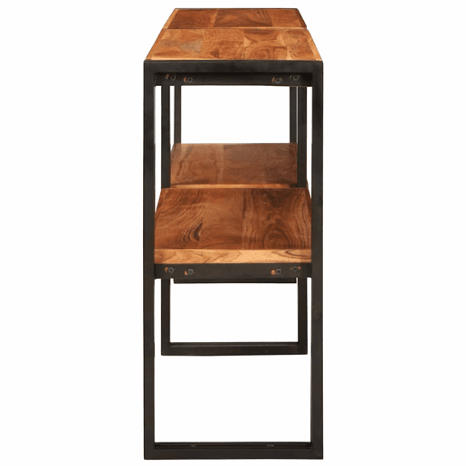 Mesa Consola - Mesa De Entrada Castanho 160 x 33 x 75 cm Madeira de acácia maciça