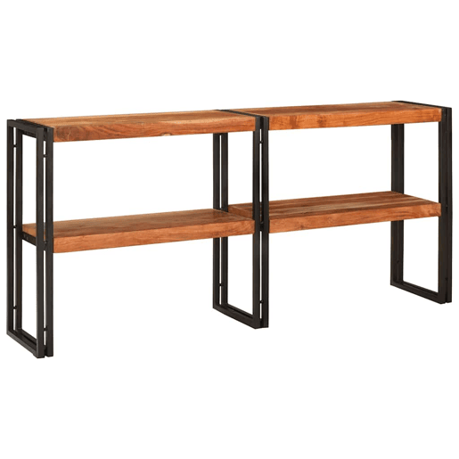 Mesa Consola - Mesa De Entrada Castanho 160 x 33 x 75 cm Madeira de acácia maciça