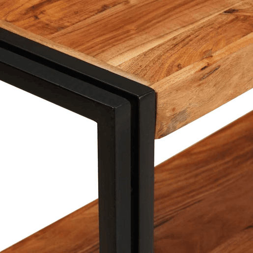 Mesa Consola - Mesa De Entrada Castanho 160 x 33 x 75 cm Madeira de acácia maciça