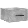 Mesa De Cabeceira De Parede Mesinha De Cabeceira - 35x35x20 cm cinzento cimento