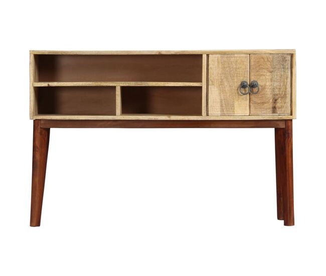 Mesa consola - mesa de entrada de madera maciza de mango rugosa 115x30x76 cm