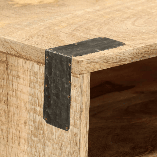 Mesa Consola - Mesa De Entrada 115x30x76 cm madeira de mangueira áspera maciça