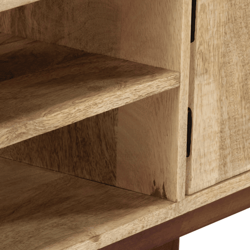 Mesa Consola - Mesa De Entrada 115x30x76 cm madeira de mangueira áspera maciça