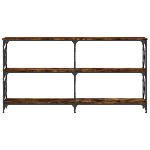 Mesa Consola - Mesa De Entrada 156x28x80,5cm derivados de madeira carvalho fumado