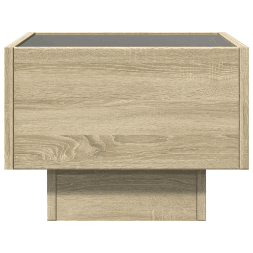 Mesa De Cabeceira - Mesinha De Cabeceira c LED Infinity 40x40x30 cm carvalho sonoma