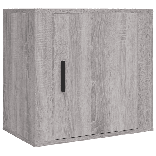 Lote de 2 Mesas De Cabeceira de parede - Mesinhas De Cabeceira 50x30x47 cm cinzento sonoma