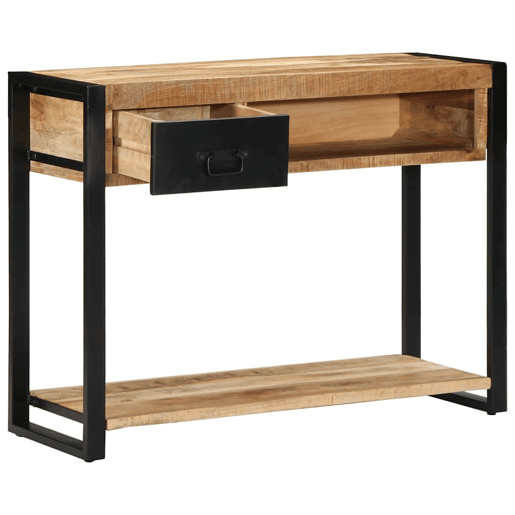 Mesa Consola - Mesa De Entrada 100x35x75 cm manga de madeira áspera maciça Mesa Consola - Mesa De Entrada 100x35x75 cm manga de madeira áspera maciça