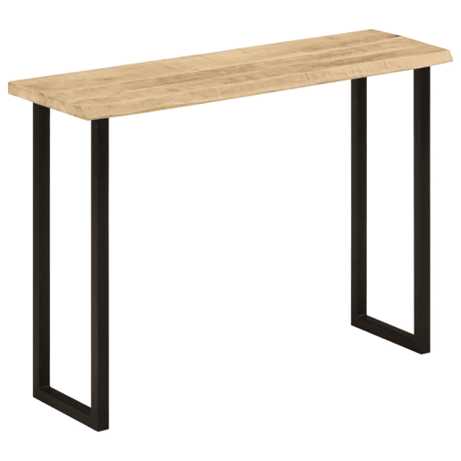 Mesa Consola - Mesa De Entrada c borda viva 105x33x76cm madeira mangueira maciça