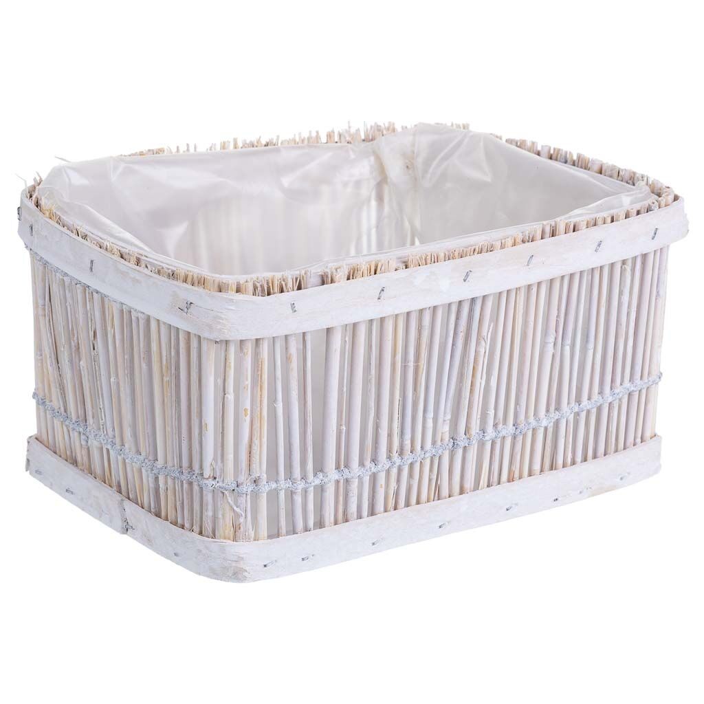 Cesto de bambú cuadrado