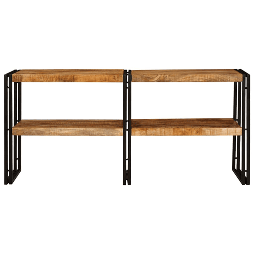 Mesa Consola - Mesa De Entrada Castanho 160 x 33 x 75 cm Madeira de mangueira maciça