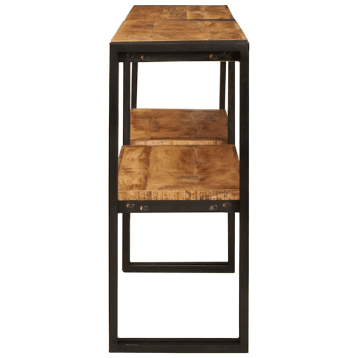 Mesa Consola - Mesa De Entrada Castanho 160 x 33 x 75 cm Madeira de mangueira maciça