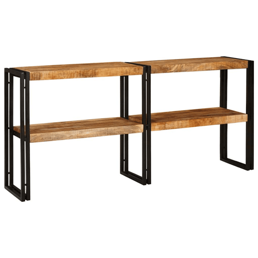 Mesa Consola - Mesa De Entrada Castanho 160 x 33 x 75 cm Madeira de mangueira maciça