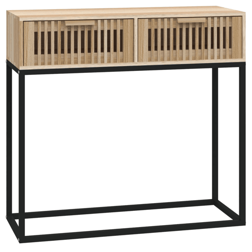 Mesa Consola - Mesa De Entrada 80x30x75 cm derivados de madeira e ferro
