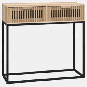 Mesa Consola - Mesa De Entrada 80x30x75 cm derivados de madeira e ferro