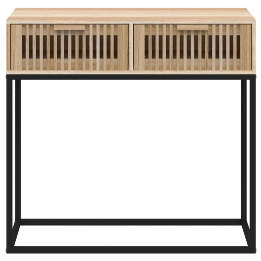 Mesa Consola - Mesa De Entrada 80x30x75 cm derivados de madeira e ferro