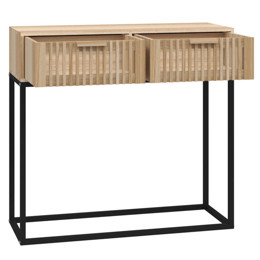Mesa Consola - Mesa De Entrada 80x30x75 cm derivados de madeira e ferro