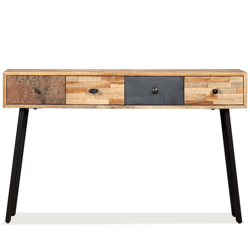 Mesa Consola - Mesa De Entrada teca reciclada maciça 120x30x76 cm