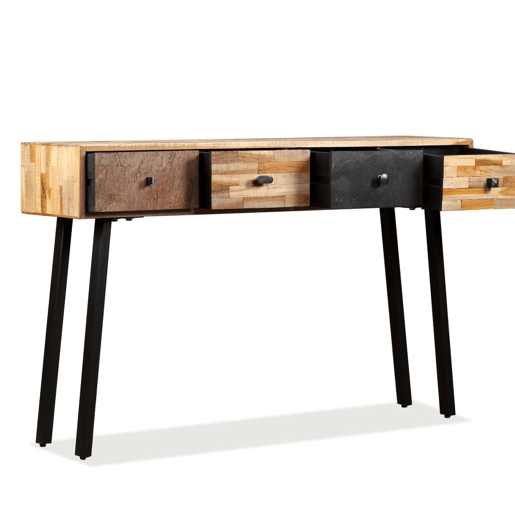 Mesa Consola - Mesa De Entrada teca reciclada maciça 120x30x76 cm