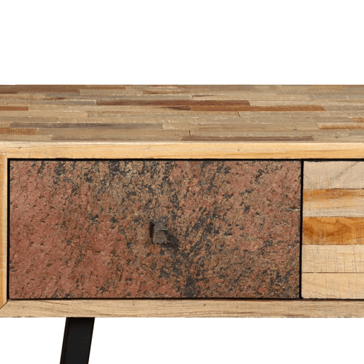 Mesa Consola - Mesa De Entrada teca reciclada maciça 120x30x76 cm