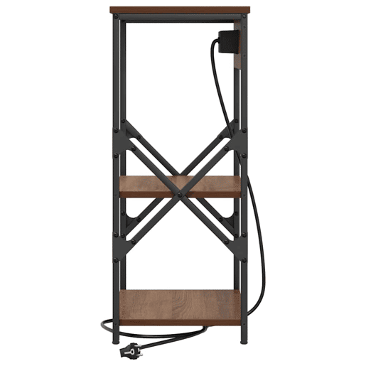 Mesa De Cabeceira - Mesinha De Cabeceira Carvalho castanho 41 x 31 x 76 cm