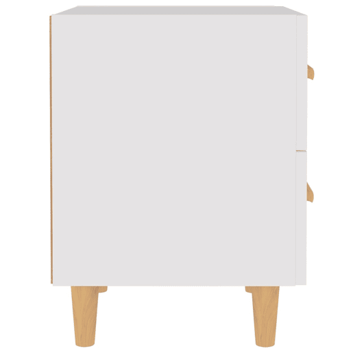 Lote de 2 Mesas De Cabeceira - Mesinhas De Cabeceira 40x35x47,5 cm branco
