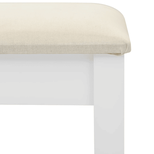 Penteadeira e banco luxuoso 65 x 36 x 128 cm madeira MDF branca 02_0006268
