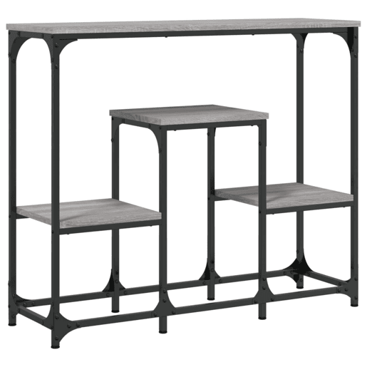 Mesa Consola - Mesa De Entrada 89,5x28x76 cm derivados de madeira cinzento sonoma