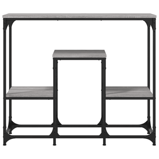 Mesa Consola - Mesa De Entrada 89,5x28x76 cm derivados de madeira cinzento sonoma